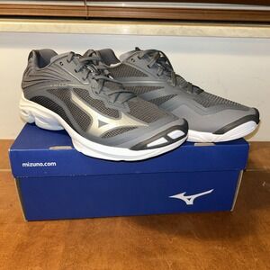 MIZUNO Volleyball Shoes WAVE LIGHTNING Z6 Size 9 Gray US Mens New